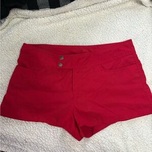 Moschino High Waist Red Women's Shorts